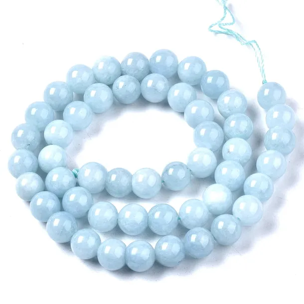 KK073 Chalcedon kamień naturalny koraliki kule 8mm sznur 47szt