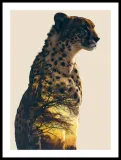 plakat-395x55cm-gepard-duch-sawanny-wysokosc-produktu-39-5-cm
