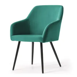 4x-welurowe-krzeslo-tapicerowane-gladkie-butelkowa-zielen-estelle-czarne-no