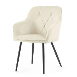 6x-welurowe-krzeslo-tapicerowane-pikowane-kremowy-diamante-czarne-nogi