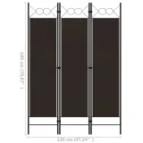 parawan-3-panelowy-brazowy-120x180cm-stan-nowy