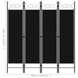 parawan-4-panelowy-160x180-cm-czarny-stan-nowy