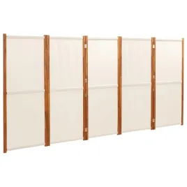 parawan-skladany-kremowy-350x180-cm-drewno-akacjowe