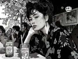 plakat-40x30cm-czarne-kimono