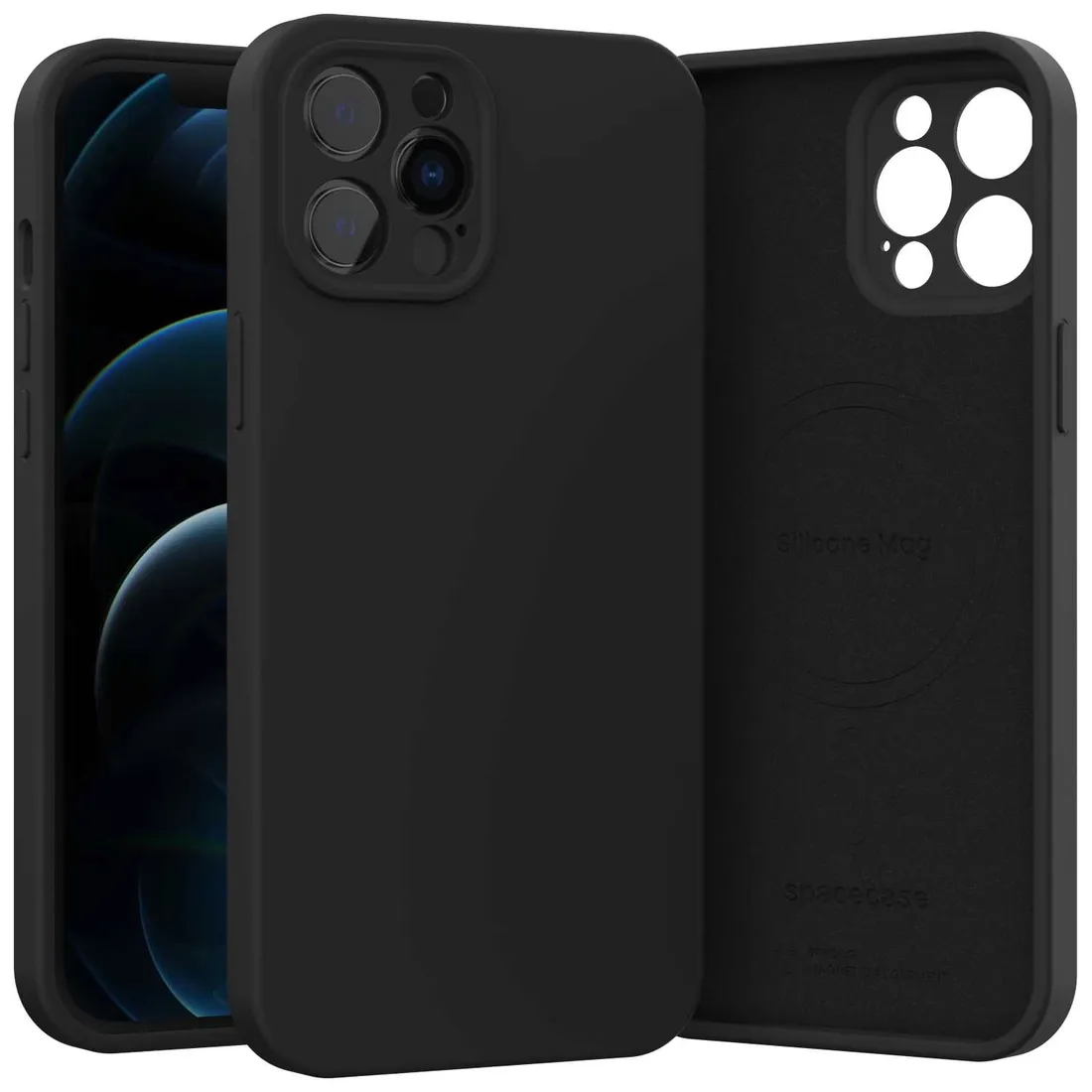 spacecase-silicone-mag-iphone-12-pro-max-black