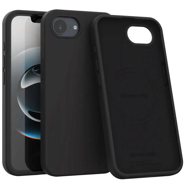spacecase-silicone-mag-iphone-16e-17e-black