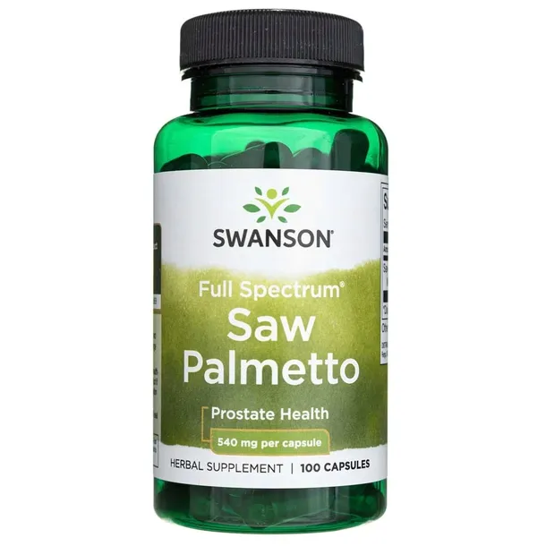 Swanson Palma Sabałowa 540 mg Saw Palmetto 100 kapsułek ZDROWA PROSTATA