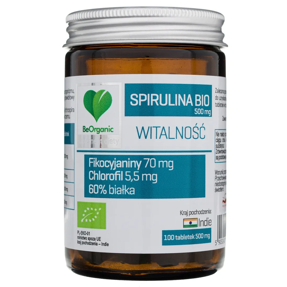 beorganic-bio-spirulina-500mg-100-tabletek