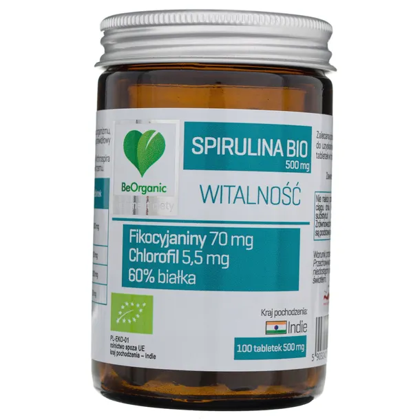 beorganic-bio-spirulina-500mg-100-tabletek-postac-tabletki