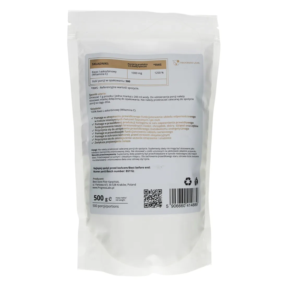 progress-labs-kwas-askorbinowy-1000mg-500-gram