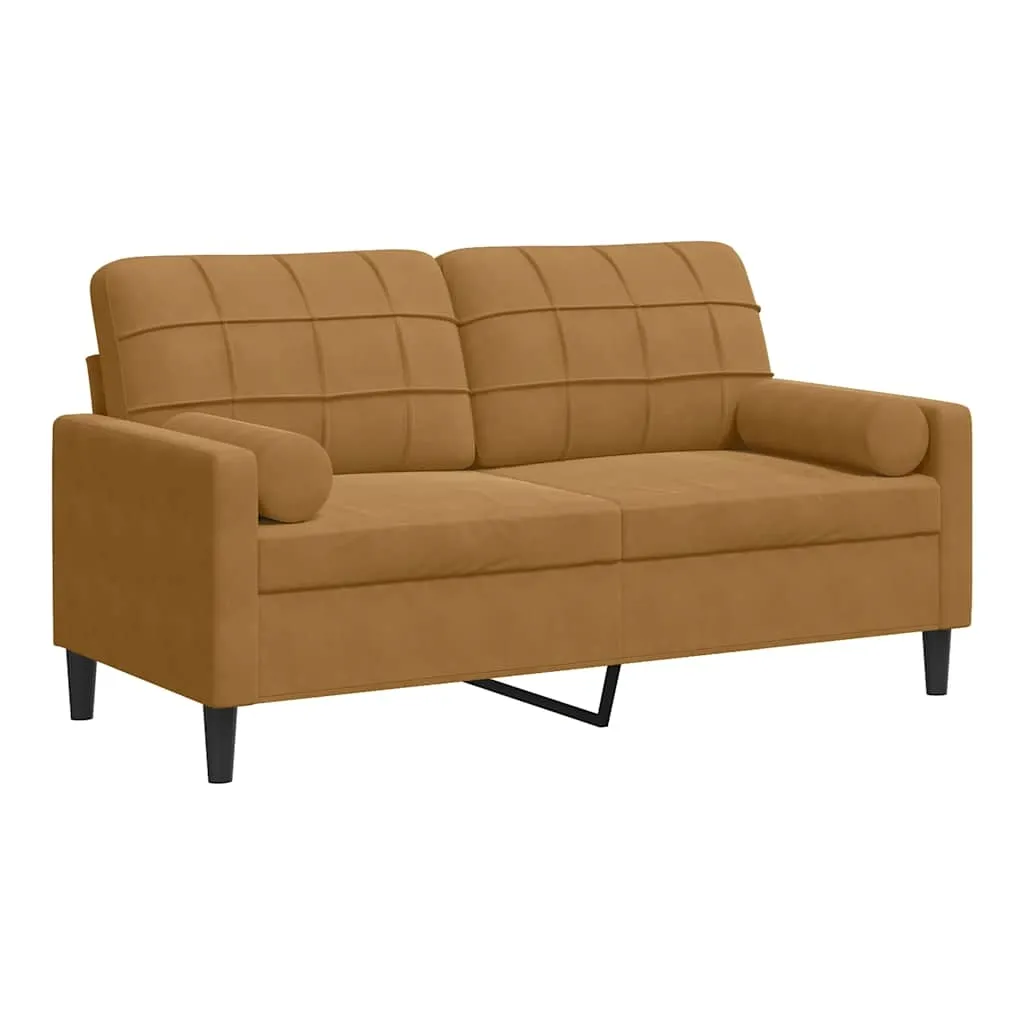 2-osobowa-sofa-aksamitna-brazowa-157x77x80cm