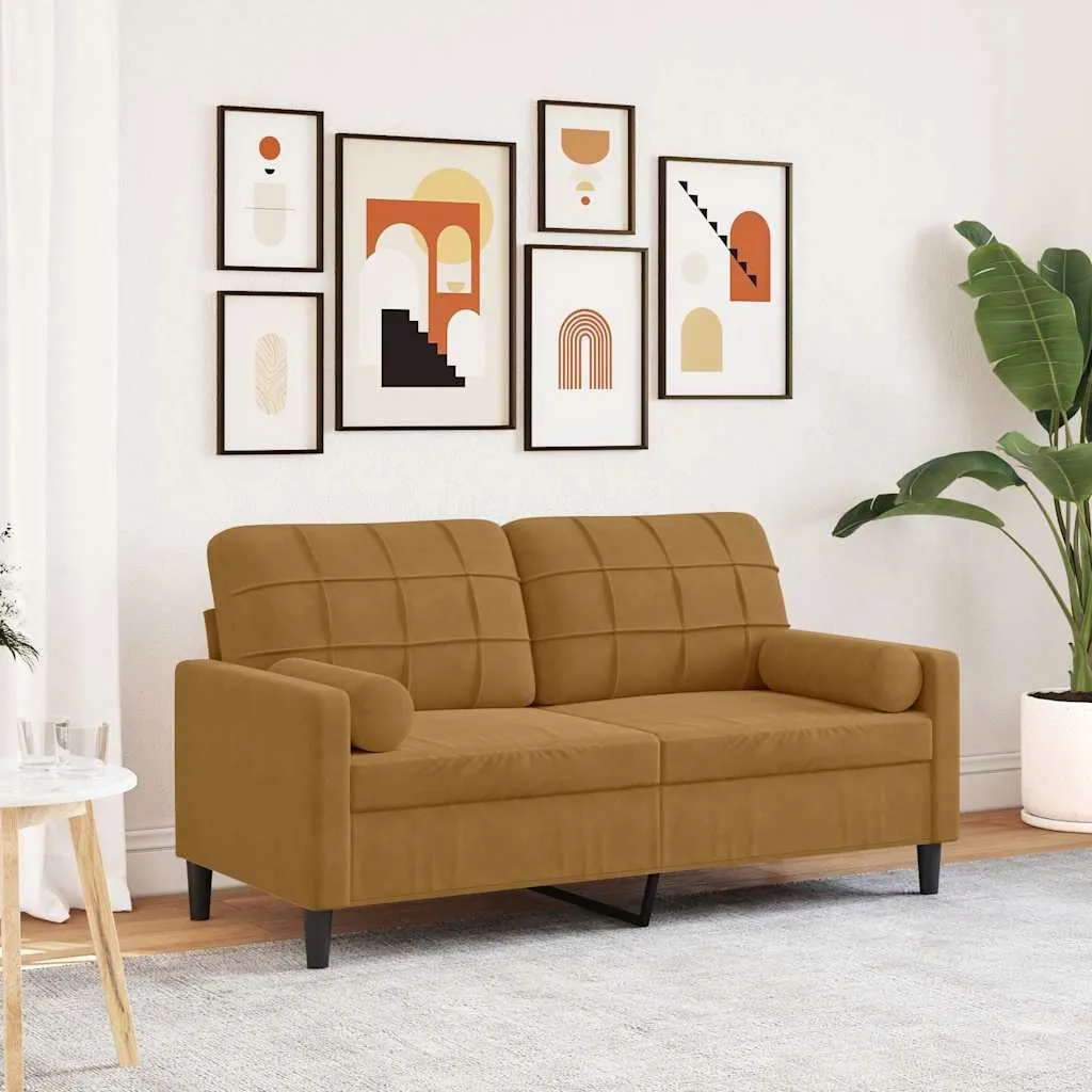 2-osobowa-sofa-aksamitna-brazowa-157x77x80cm