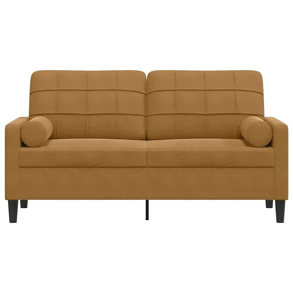 2-osobowa-sofa-aksamitna-brazowa-157x77x80cm-stan-nowy