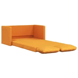 2-w-1-sofa-futon-lozko-ciemny-zolty-tkanina-metal-112x60-174-x55cm