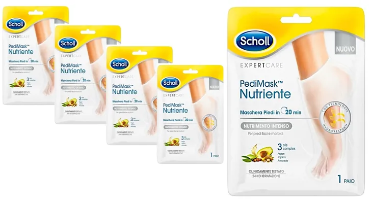 Skarpetki Do Stóp Maska 3 Oleje Awokado Jojoba Argan Scholl Expertcare 5szt