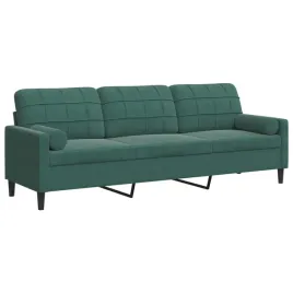 3-osobowa-sofa-z-poduszkami-ciemnozielona-210-cm-aksamit