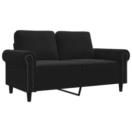 czarna-2-osobowa-sofa-aksamitna-z-metalowa-rama-152x77x80-cm