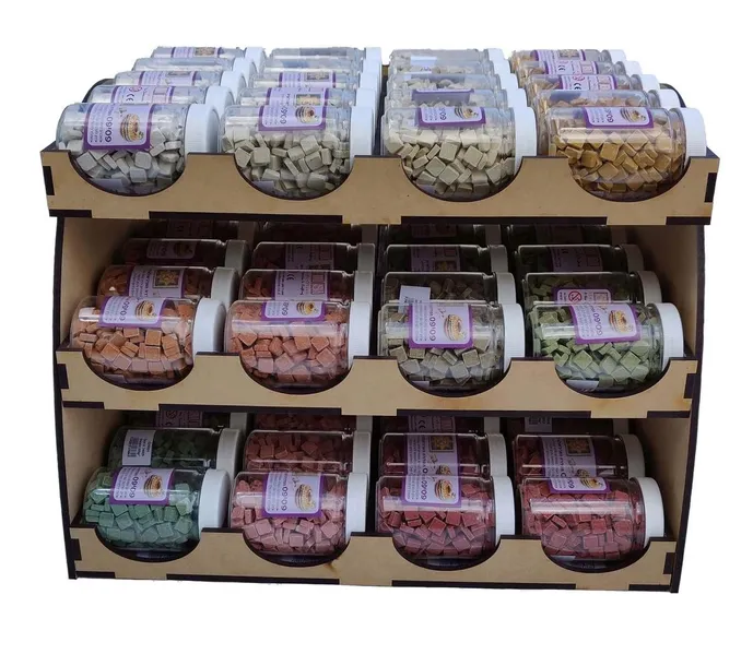 Mozaika kamienna RÓŻNE KOLORY naturalna piaskowiec 10×10mm 300g