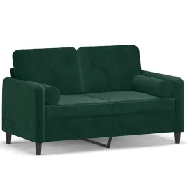 sofa-2-osobowa-aksamit-ciemnozielona-138x77x80cm-poduszki-ozdobne-15x50cm
