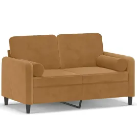 sofa-2-osobowa-aksamitna-braz-138x77x80cm-poduszki-15x50cm