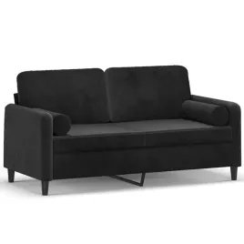 sofa-2-osobowa-aksamitna-czarna-158x77x80-cm