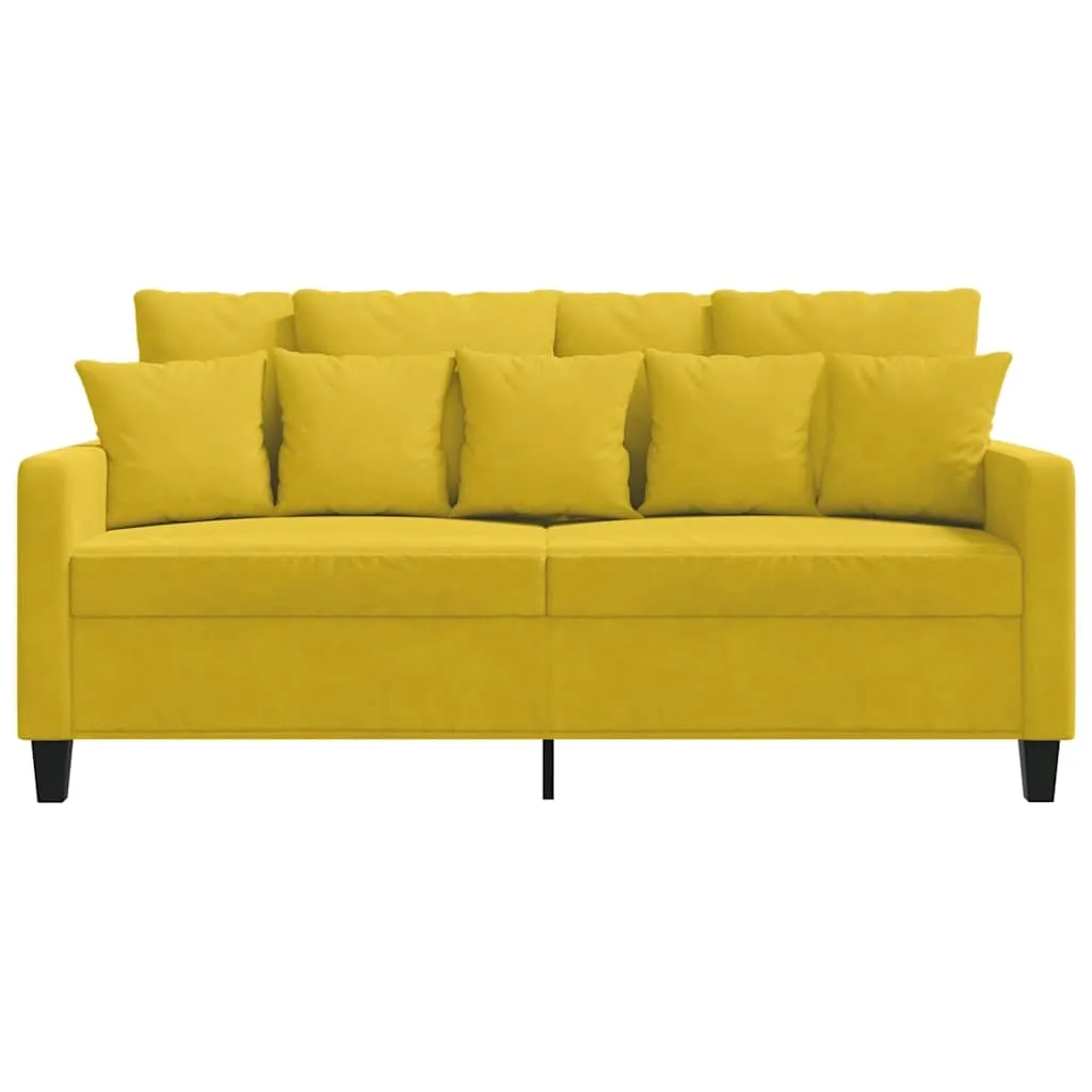 sofa-2-osobowa-aksamitna-zolta-158x77x80-cm