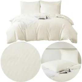 posciel-hotelowa-160x200cm-ecru-100percent-bawelna-adamaszek-2-poszewki-70x80cm