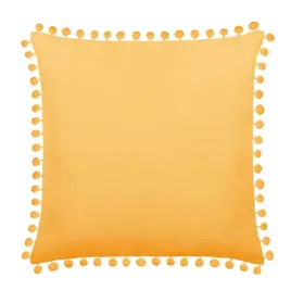 poszewka-na-poduszke-z-pomponami-dekoracyjna-45x45-fluffy-musztardowa