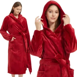 szlafrok-xs-cieply-miekki-gruby-z-kapturem-wiazany-czerwony-unisex-paulo