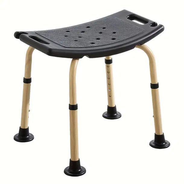 TABORET KRZESŁO KRZESEŁKO POD PRYSZNIC STOŁEK DO WANNY DLA SENIORA CZARNY