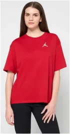 t-shirt-damski-jordan-czerwony-z-logo-or-xs