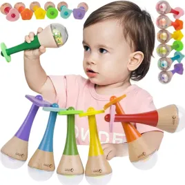grzechotka-2w1-drewniany-instrument-teczowy-marakas-1-szt-classic-world