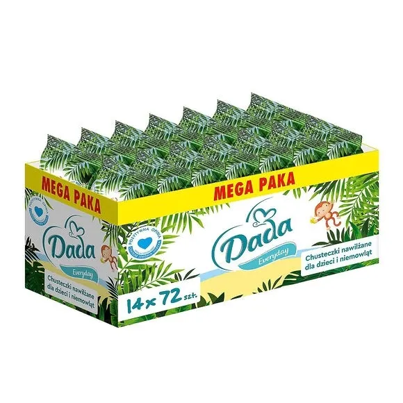 Chusteczki nawilżane dla dzieci Dada Everyday 14 x 72 sztuki 1008 szt