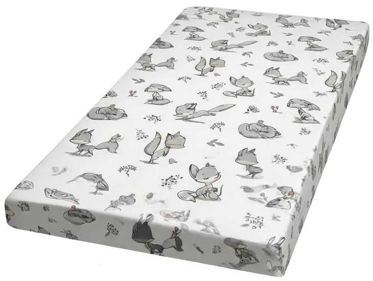 MATERAC PIANKOWY 60x120cm dziecięcy DO ŁÓŻECZKA pokrowiec BAWEŁNA 138