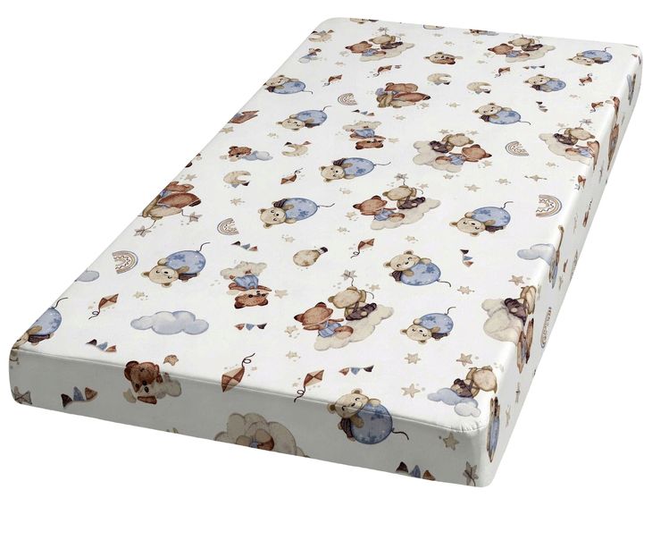 MATERAC PIANKOWY 60x120cm dziecięcy DO ŁÓŻECZKA pokrowiec BAWEŁNA 139