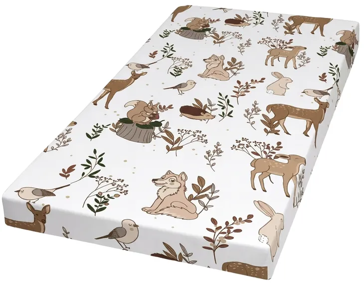 MATERAC PIANKOWY 60x120cm dziecięcy DO ŁÓŻECZKA pokrowiec BAWEŁNA 28