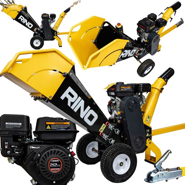 ROZDRABNIACZ DO GAŁĘZI RĘBAK SPALINOWY LONCIN 7KM 100MM BĘDBNOWY HAK RINO