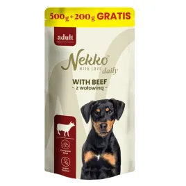 nekko-daily-mokra-karma-dla-psa-wolowina-saszetki-500g-plus-200g-gratis