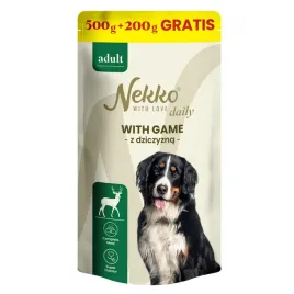 nekko-daily-mokra-karma-dla-psa-dziczyzna-saszetki-500g-plus-200g-gratis