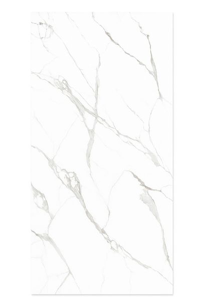 Płyta ścienna węglowa PCV WPC panel ścienny 280x122 cm biały marmur połysk
