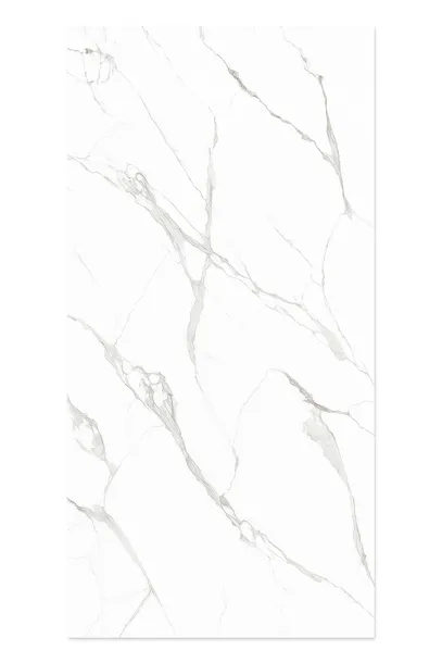 Płyta ścienna węglowa PCV WPC panel ścienny 280x122 cm biały marmur połysk