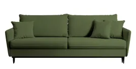 kanapa-rozkladana-trzyosobowa-volio-oliwkowa-velvet-hydrofobowy-nogi-czarne