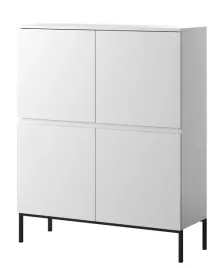 komoda-wysoka-bemmi-100-cm-biala-z-czarnymi-nogami-selsey-design