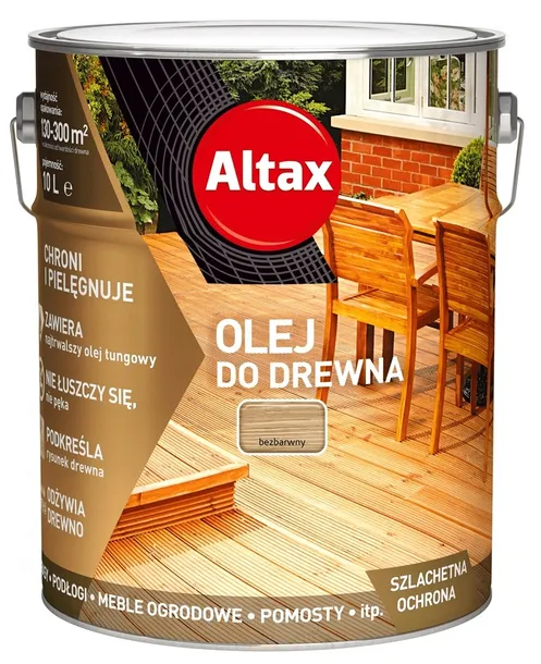 Altax Olej do drewna bezbarwny 2,5 l