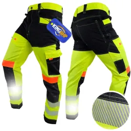 mocne-spodnie-do-pasa-robocze-ochronne-wzmacniane-hi-vis-bawelna-odblaski