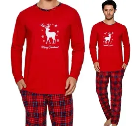 pizama-meska-dlugi-rekaw-swiateczna-bawelniana-bawelna-renifer-rozmiar-2xl