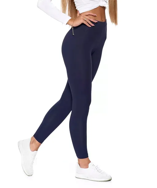 Damskie legginsy Moraj RDL1200-001A granatowy L/XL
