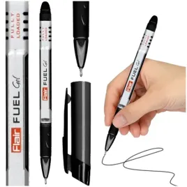 dlugopis-zelowy-czarny-pioro-zelowe-flair-fuel-gel-granit-cienko-pisze