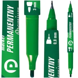 marker-dwustronny-permanentny-zielony-dwie-koncowki-3-mm-i-08-mm-tetis