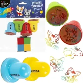 pieczatki-stempelki-z-tuszem-zwierzatka-4szt-kidea